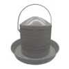 Abreuvoir Poule En Acier Galvanisé Peint En Gris Avec Anse 8L - Gaun -Chemin des Poulaillers Boutique 12056 002