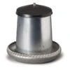 Mangeoire Galva Silo 5Kg + Couvercle 1 Mangeoire Galva Silo 5Kg + Couvercle -Chemin des Poulaillers Boutique 125 mangeoire tr mie avec couvercle capacit 8 litres en t le galvanis e