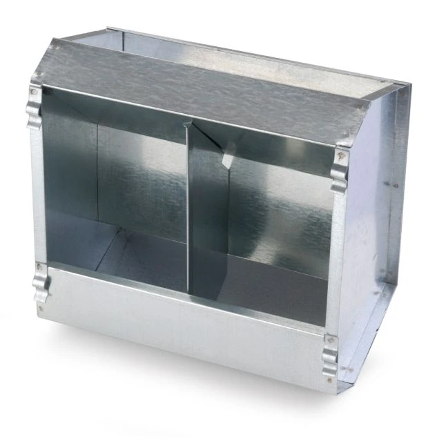 Mangeoire Galvanisé 2.5Kg Large Sans Couvercle