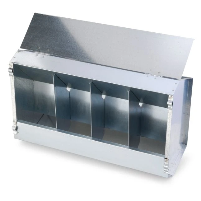 Mangeoire Galvanisé 5Kg Avec Couvercle 3 Mangeoire Galvanisé 5Kg Avec Couvercle