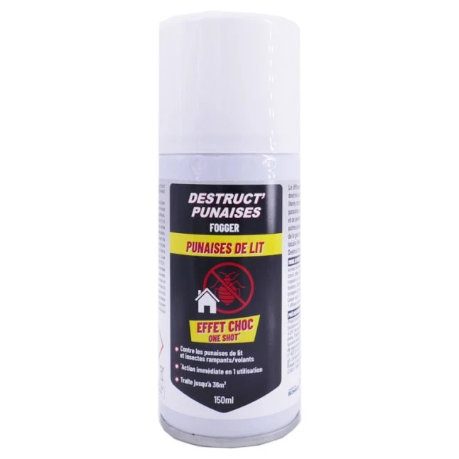 Fogger Insecticide Pour Punaises De Lit Destruct’Punaises 150ML - Vetobiol 3 Fogger Insecticide Pour Punaises De Lit Destruct’Punaises 150ML - Vetobiol