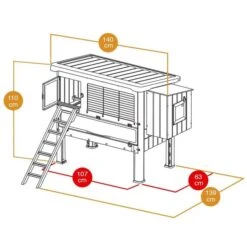 Poulailler Plastique Happy Farm 120 Jusqu’à 4 Poules - Ferplast 17 Poulailler Plastique Happy Farm 120 Jusqu’à 4 Poules - Ferplast -Chemin des Poulaillers Boutique 57320000 1