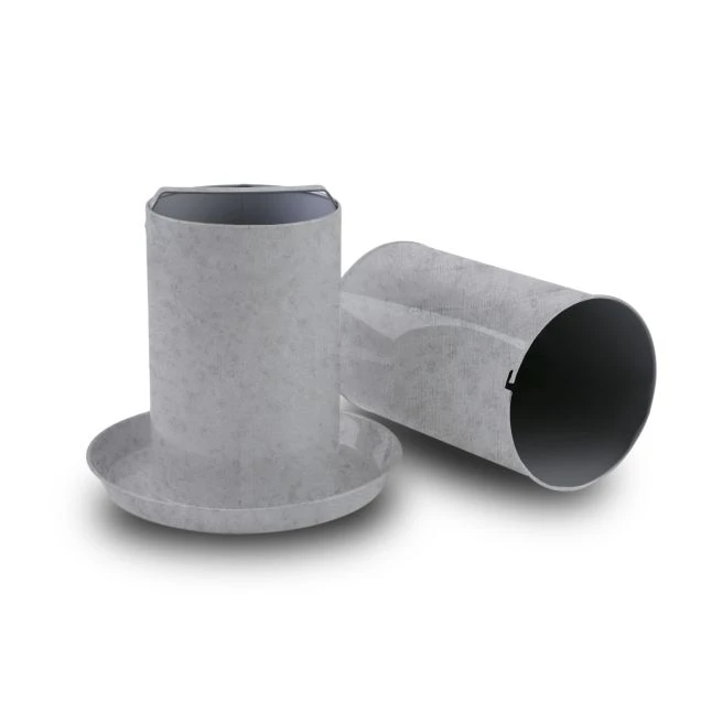 Abreuvoir Poule En Acier Galvanisé Double Paroi 8L - Gaun 4 Abreuvoir Poule En Acier Galvanisé Double Paroi 8L - Gaun – Image 2