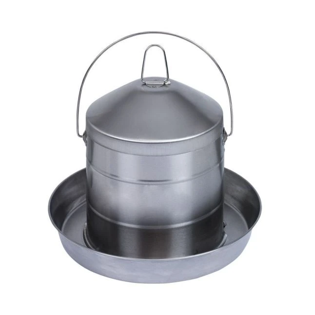 Kit 4/6 Poules Abreuvoir Inox 8L Et Mangeoire Galvanisé 5Kg 5 Kit 4/6 Poules Abreuvoir Inox 8L Et Mangeoire Galvanisé 5Kg – Image 3