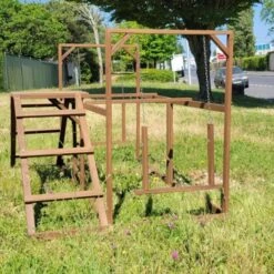 Aire De Jeux En Bois Pour Poule Avec échelles Et Balançoires -Chemin des Poulaillers Boutique aire jeux bois poules