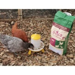 Mélange Pour Poule Pondeuse Bio 8 Kg -Chemin des Poulaillers Boutique alimentation pondeuse bio 8kg avec poules