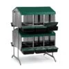 Batterie De Pondoirs Poule 12 Compartiments - Gaun -Chemin des Poulaillers Boutique batterie pondoir 12 compartiments 4 3 places double face