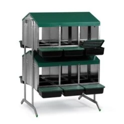 Batterie De Pondoirs Poule 12 Compartiments - Gaun