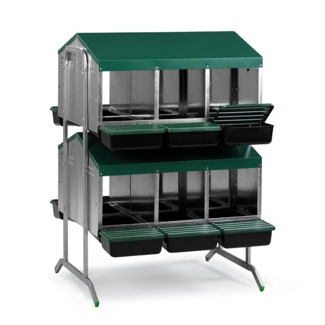 Batterie De Pondoirs Poule 12 Compartiments - Gaun 3 Batterie De Pondoirs Poule 12 Compartiments - Gaun