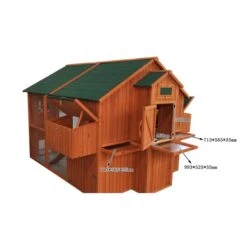 Poulailler Marans Toit Shingle 15 à 18 Poules -Chemin des Poulaillers Boutique c n2050 size