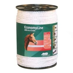 KERBL Cordelette Conductrice Pour Clôture Poule Et Volaille EconomyLine 200m - Ako