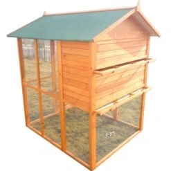 Pigeonnier En Bois 12 Pigeons Huppé Toit Shingle Vert -Chemin des Poulaillers Boutique dfb013 3