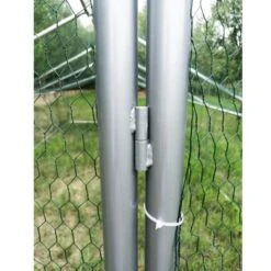 Enclos Poulailler 16m² Tubes 38mm H2,8m - Parc Grillagé Renforcé 4x4m - Acier Galvanisé -Chemin des Poulaillers Boutique enclos poulailler parc grillage acier galvanise renforce 4x4x2 5 detail