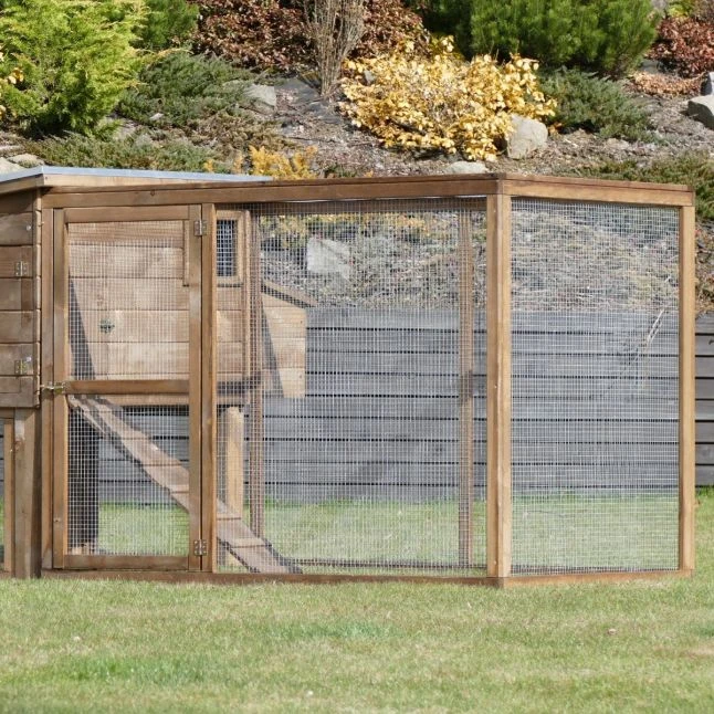 Parc Grillagé Pour Poulailler Houdan XL Sur Pilotis 3 Parc Grillagé Pour Poulailler Houdan XL Sur Pilotis
