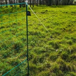 Filet Poule Grande Hauteur Double Pointe 50m X 1,26m - Zen Farm -Chemin des Poulaillers Boutique filet poule zen farm 126cm 15m tendeur installe 2