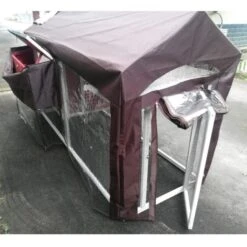 Housse De Protection Pluie Poulailler Deluxe 12 Housse De Protection Pluie Poulailler Deluxe -Chemin des Poulaillers Boutique housse protectrice poulailler deluxe ouvertures zippees