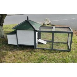 Liquidation - Poulailler Nankin Toit Shingle 2 à 4 Poules Bois FSC 15 Liquidation - Poulailler Nankin Toit Shingle 2 à 4 Poules Bois FSC -Chemin des Poulaillers Boutique image nankin de dos