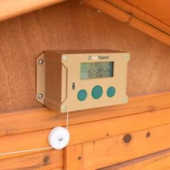 Portier Zen Farm Autonome Solaire Poulailler 11 Portier Zen Farm Autonome Solaire Poulailler -Chemin des Poulaillers Boutique installation portier automatique poulailler zen farm vert 13 1