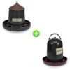 Gaun Kit Plastique Recyclé 7/8 Poules Abreuvoir 10L Et Mangeoire 12Kg 2 Gaun Kit Plastique Recyclé 7/8 Poules Abreuvoir 10L Et Mangeoire 12Kg -Chemin des Poulaillers Boutique kit abreuvoir 10l et mangeoire 12kg recycle sans pied