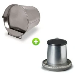 Kit Galva 2/4 Poules Abreuvoir 7L Et Mangeoire 5Kg