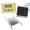 Portier Zen Farm Autonome Solaire Poulailler Et Trappe En Aluminium Taille Medium -Chemin des Poulaillers Boutique kit portier zf autonome solaire et trappe m
