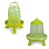 Gaun Kit Eco Vert 5/6 Poules Abreuvoir 8L Et Mangeoire 8Kg à Pieds -Chemin des Poulaillers Boutique kit poulailler abreuvoir 8l mangeoire 8kg vert gaun