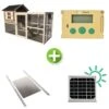 Kit Poulailler Brahma 6 à 8 Poules Bois FSC Avec Portier Zen Farm Autonome Solaire Et Trappe Taille Medium -Chemin des Poulaillers Boutique kit poulailler brahma portier trappe panneau solaire min