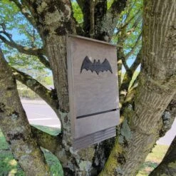 Nichoir Chauve-souris Bois FSC Grande Taille -Chemin des Poulaillers Boutique maison chauve souris grande vue c t