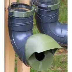 Mangeoire Pour Poule En Plastique Vert Tube Transparent 7kg Prima - Evena -Chemin des Poulaillers Boutique mangeoire tube vert gris evena vue casquette