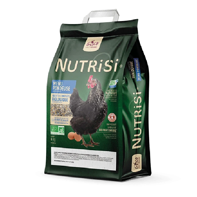 Mélange Pour Poule Pondeuse Nutrisi Menu Pondeuse Bio 6Kg - Gasco 3 Mélange Pour Poule Pondeuse Nutrisi Menu Pondeuse Bio 6Kg - Gasco