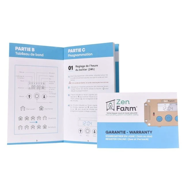 Portier Zen Farm Poulailler Et Trappe En Aluminium Taille Medium 4 Portier Zen Farm Poulailler Et Trappe En Aluminium Taille Medium – Image 2