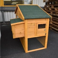 Poulailler Orava Toit Shingle Ouvrant 2 à 4 Poules -Chemin des Poulaillers Boutique orava vue face gauche