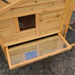 Poulailler Orava Toit Shingle Ouvrant 2 à 4 Poules -Chemin des Poulaillers Boutique orava vue tiroir d jection