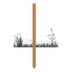 Piquet En Bois De Châtaignier Carré 4x4x200cm Pour Clôture X 9 -Chemin des Poulaillers Boutique piquet bois traite longueur 200cm diametre 5cm classe 3 vue 2 1 2