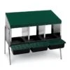 Batterie De Pondoirs Poule 3 Compartiments - Gaun -Chemin des Poulaillers Boutique pondoir batterie 3 pondoirs