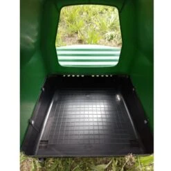 Nid Pondoir Poule En Plastique Avec Cuvette Et Pieds 1 Face - Gaun -Chemin des Poulaillers Boutique pondoir plastique 1 nichoir avec pieds gaun interieur gros plan