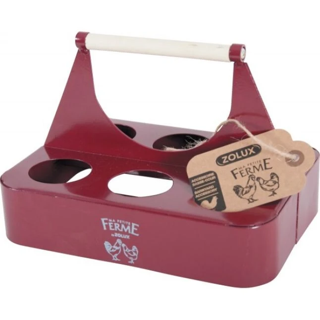 Porte Oeuf Metal Grenat - Zolux 3 Porte Oeuf Metal Grenat - Zolux