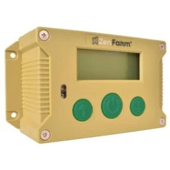 Poulailler Nestera Sur Pieds Taille S Plastique Recyclé 3 à 5 Poules Avec Portier Automatique Autonome Zen Farm -Chemin des Poulaillers Boutique portier automatique poulailler zenfarm vert vue profil 7