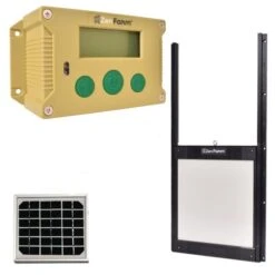 Portier Zen Farm Autonome Solaire Poulailler Et Trappe Autobloquante Taille Unique -Chemin des Poulaillers Boutique portier automatique zenfarm vert trappe autobloquante et panneau solaire ajust