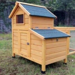 Poulailler Bantam L 1 à 2 Poules Toit Shingle -Chemin des Poulaillers Boutique poulailler 1 a 2 poules bois bantam l arriere