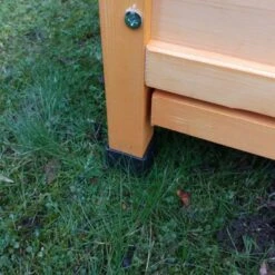 Poulailler Cémani XL Toit Bois 6 à 10 Poules -Chemin des Poulaillers Boutique poulailler bois cemani xl 6 8 poules pied