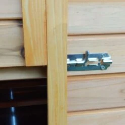 Poulailler Cémani XL Toit Bois 6 à 10 Poules -Chemin des Poulaillers Boutique poulailler bois cemani xl 6 8 poules verrou