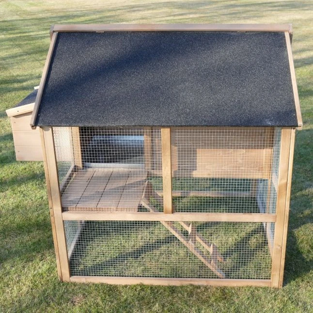 Poulailler Plymouth Toit Shingle Ouvrant 4 à 6 Poules Bois FSC Avec Extension Parc Grillagé 8 Poulailler Plymouth Toit Shingle Ouvrant 4 à 6 Poules Bois FSC Avec Extension Parc Grillagé – Image 6