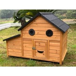 Poulailler Burma 2 à 4 Poules Toit Shingle Ouvrant