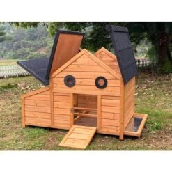 Poulailler Burma 2 à 4 Poules Toit Shingle Ouvrant -Chemin des Poulaillers Boutique poulailler burma 2 a 4 poules toit ouvert