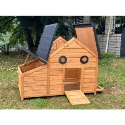 Poulailler Burma 2 à 4 Poules Toit Shingle Ouvrant -Chemin des Poulaillers Boutique poulailler burma 2 a 4 poules tout ouvert