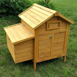 Poulailler Cémani S Toit Bois 2 Poules -Chemin des Poulaillers Boutique poulailler cemani s 2 poules profil ferme