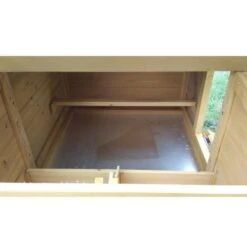 Poulailler Cémani S Toit Bois 2 Poules -Chemin des Poulaillers Boutique poulailler cemani s 2 poules vue interieur