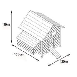 Poulailler Cémani XL Toit Bois 6 à 10 Poules -Chemin des Poulaillers Boutique poulailler cemani xl landais dimensions