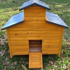 Poulailler Farmer XL Toit En Tôle Ouvrant 6 à 10 Poules Bois FSC -Chemin des Poulaillers Boutique poulailler farmer xl toit tole face arriere